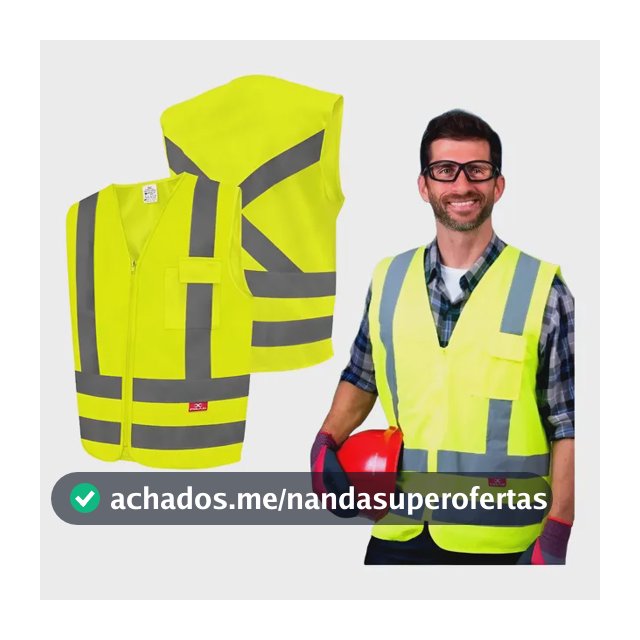 Colete Refletivo Segurança Faixa Sinalizador Tipo Blusao Epi
