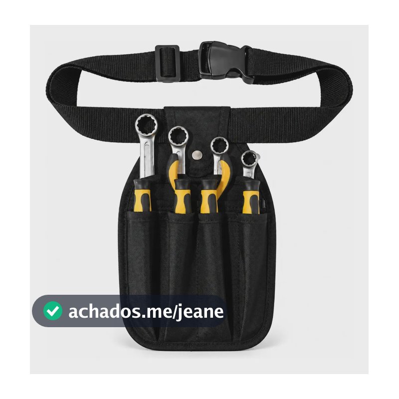 Cartucheira Bolsa Pochete Para Ferramentas Lona Eletricista