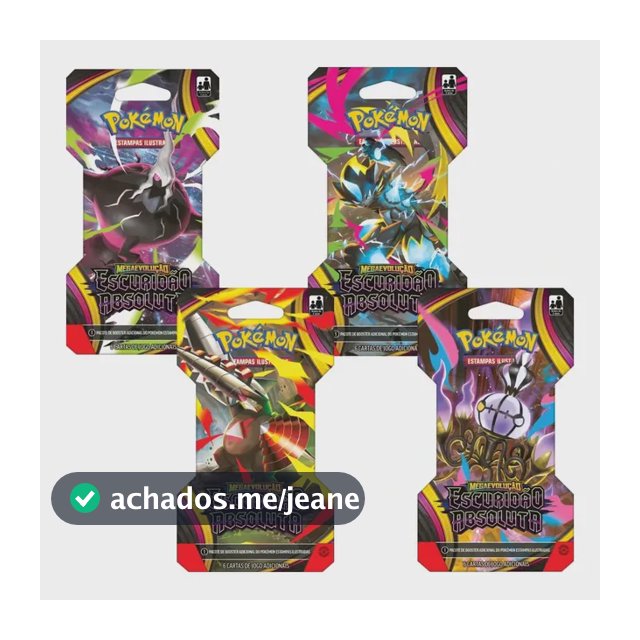 Pokémon 24 Blister Unitário Escuridão Absoluta Caixa Lacrada Escuridão Absoluta Português