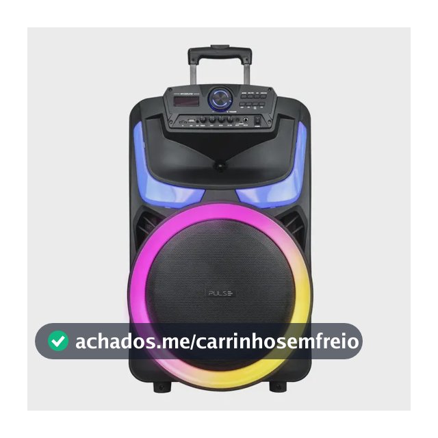 Caixa De Som Burst 15 Pol. 850w Rms Pulse - Sp404 Preto