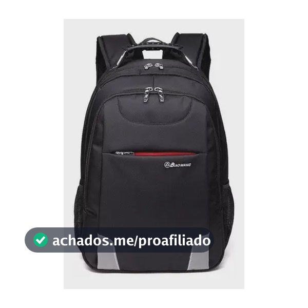 XIAOBANG Mochila Bolsa Reforçada Notebook Cabo De Aço Luxo Cor Preto 1908