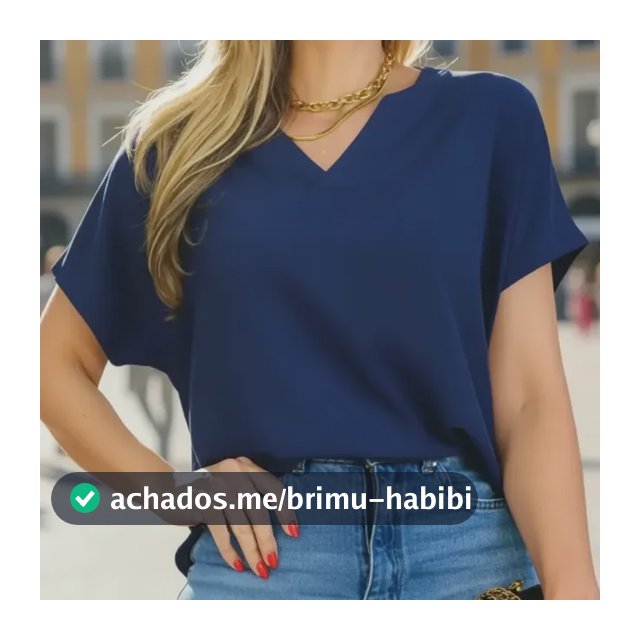 Blusa Decote V Traspassado Básica Manga Curta Social Chic
