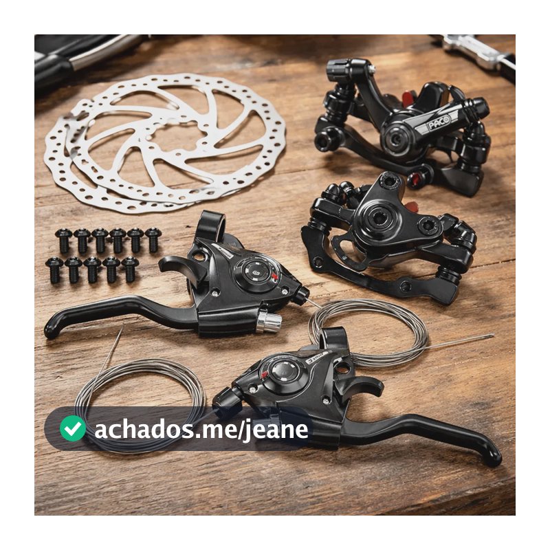 Pinças Freio Disco + Alavanca Passador Rapid Fire 21v Bike