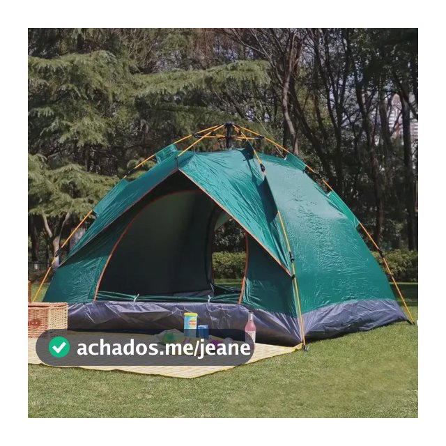 Barraca Camping Automática 1-2 Pessoas 200x150x125cm Oxford Verde-escuro