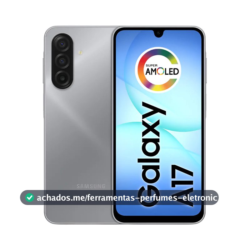 Celular Samsung Galaxy A17 Com Ia, 256gb, 8gb Ram, Câm De 50mp, Tela De 6.7 , Nfc, Ip54 - Cinza