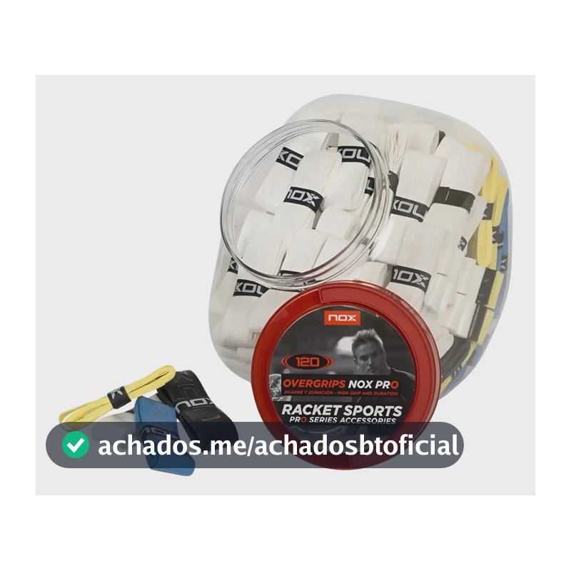 Overgrip Nox Pro Para Raquete Beach Tennis Ou Padel Grip Cor Branco
