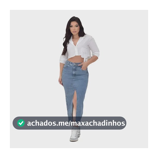 Saia Jeans Feminina Longa Midi Evangélica Cintura Alta