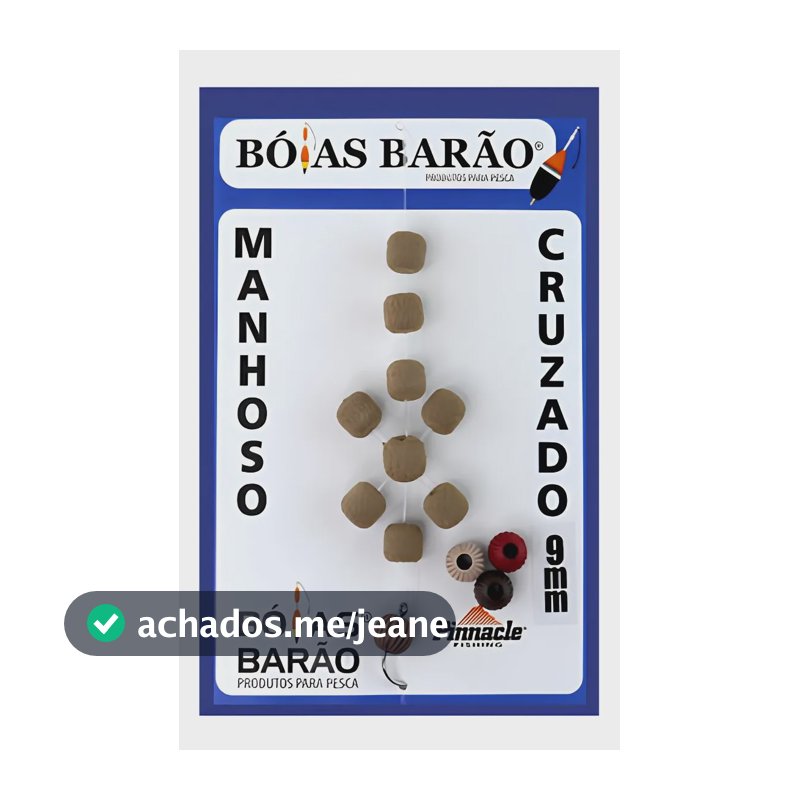 Manhoso Cruzado Eva 9mm Cor Ração Boias Barão Novo Ração