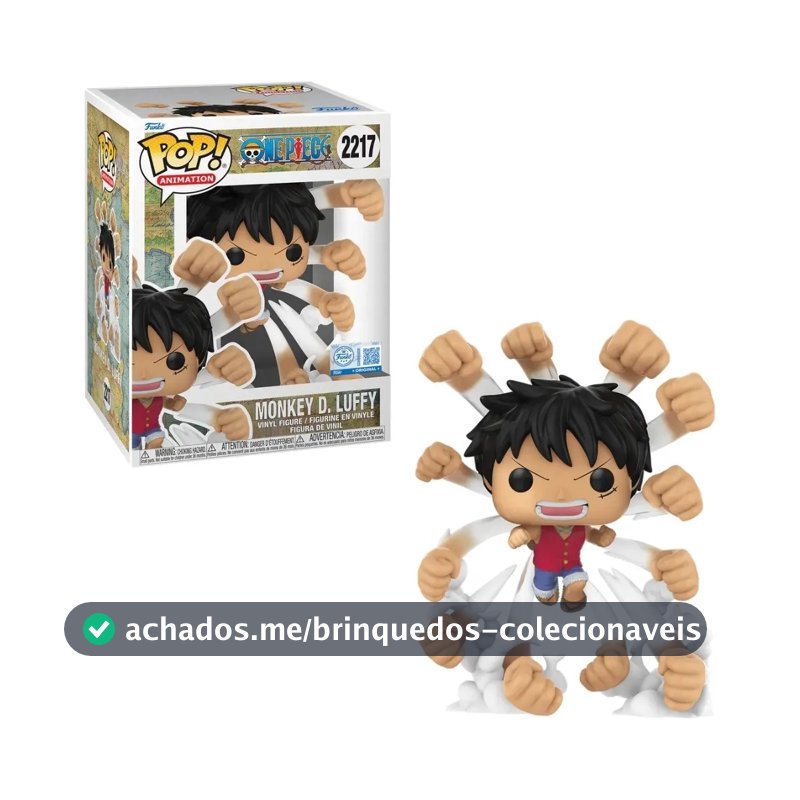 Boneco Funko Pop! Prem Excl One Piece Luffy Gomu No Gatling
