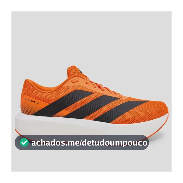 Tênis adidas Latin Run 3.0 Masculino Corrida Cloudfoam Laranja 42 Br