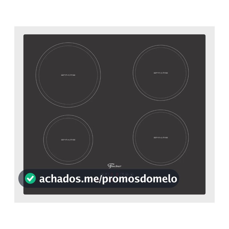 Cooktop de Indução Fischer 4 Bocas Vitrocerâmica com Touch Screen 220V