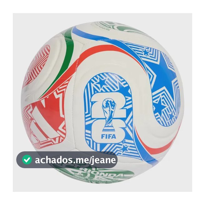 Bola de Futebol Copa do Mundo Fifa 2026 Trionda Club Branca Tamanho 5 Adidas