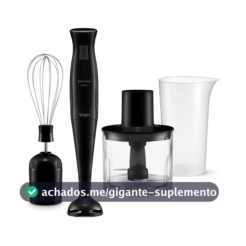 Mixer Vertical Turbo Chef Elgin 3 Em 1 200w Preto 110v Preto