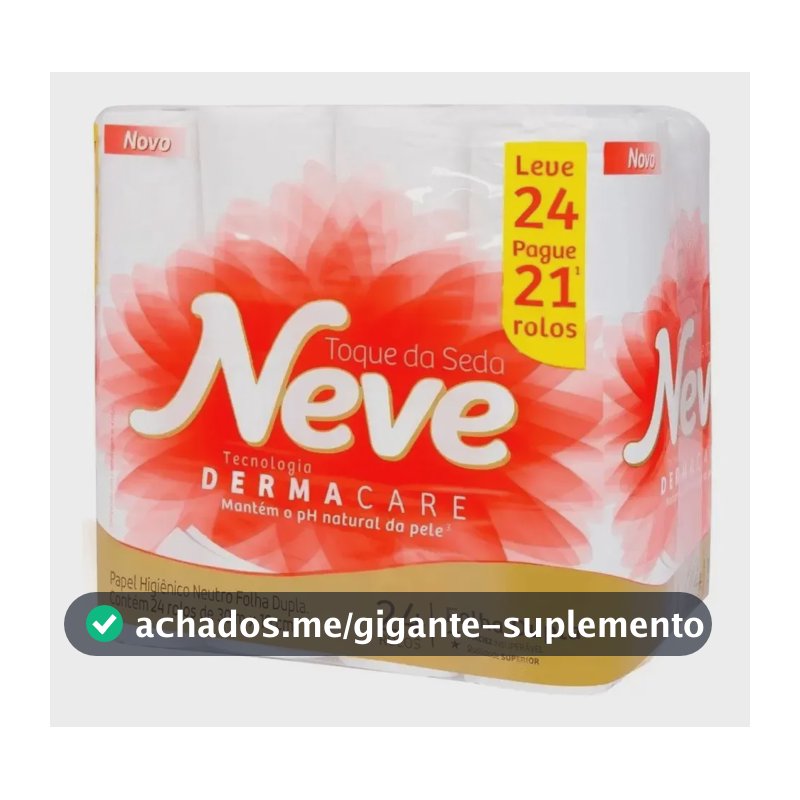 Papel Higienico Toque De Seda Folha Dupla 24 Unidades Neve