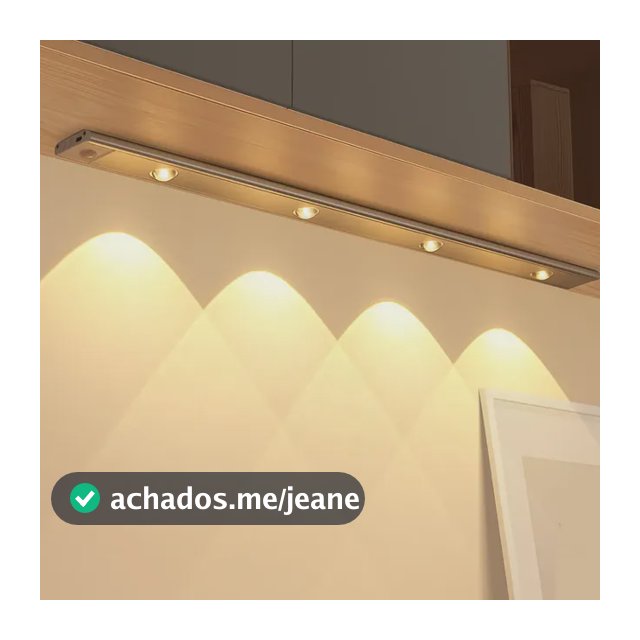 Luminária Barra Led Sensor Movimento Recarregável Armário Branco