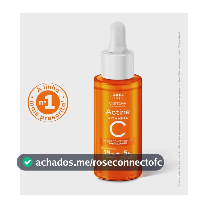 Sérum Concentrado Antioxidante Darrow Actine Controle de Oleosidade 30g