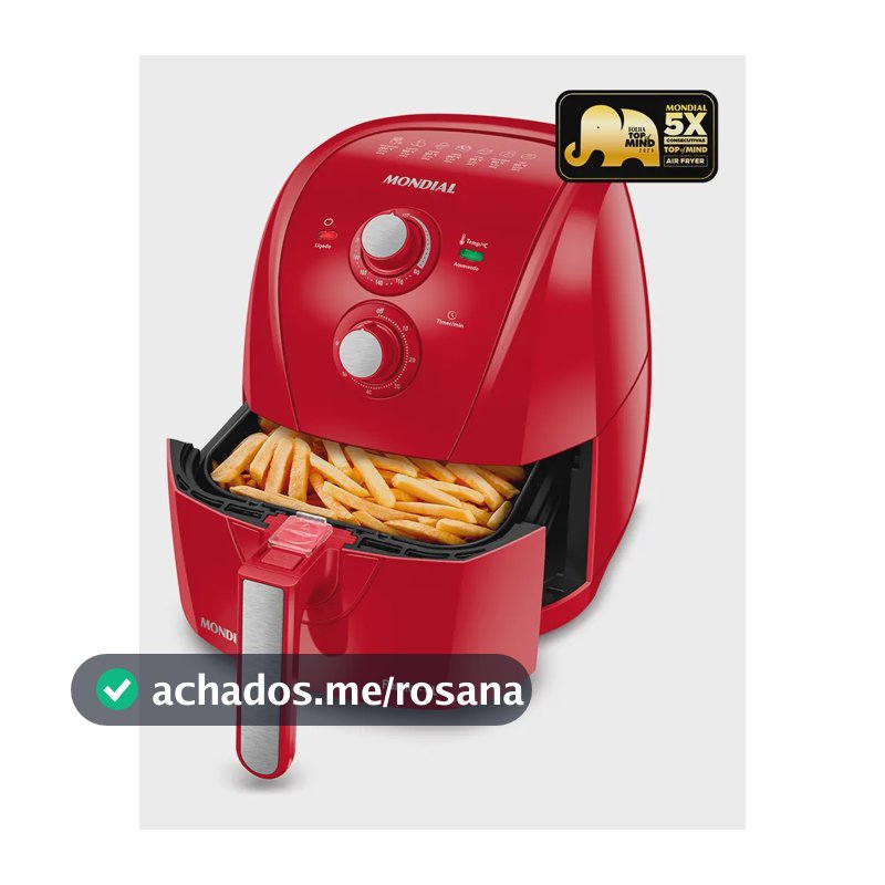 Fritadeira Sem Óleo Air Fryer 4L Mondial 1500W - AFN-40-FR