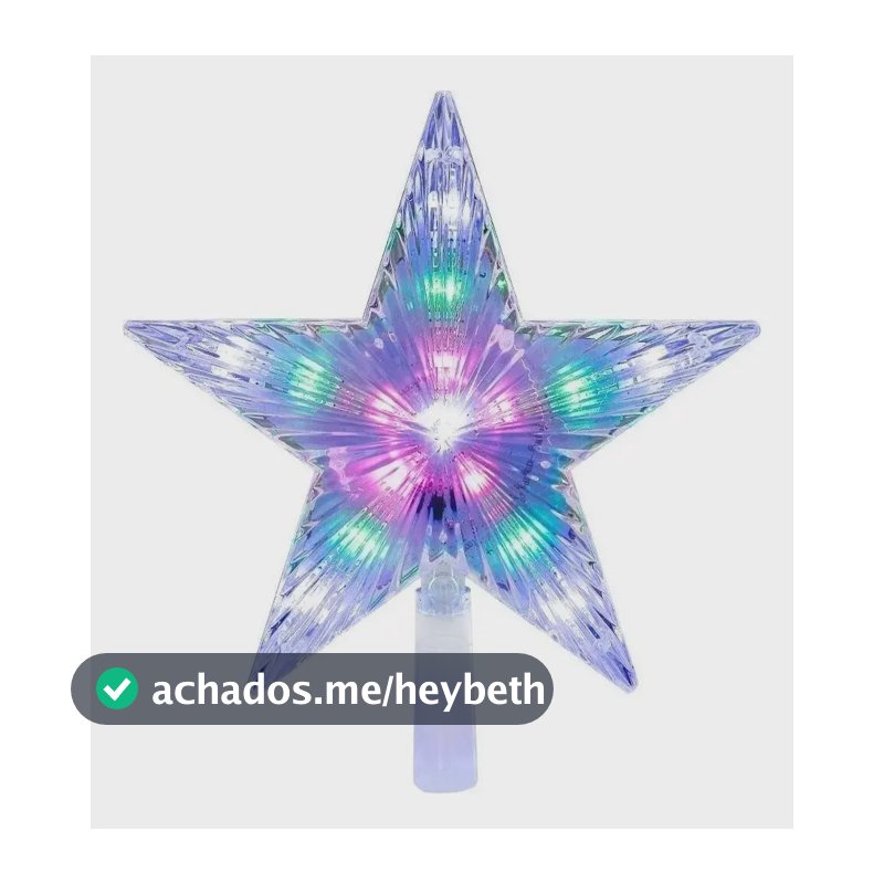 Estrela Ponteira Com Led Pisca Pisca para Árvore de Natal 220V