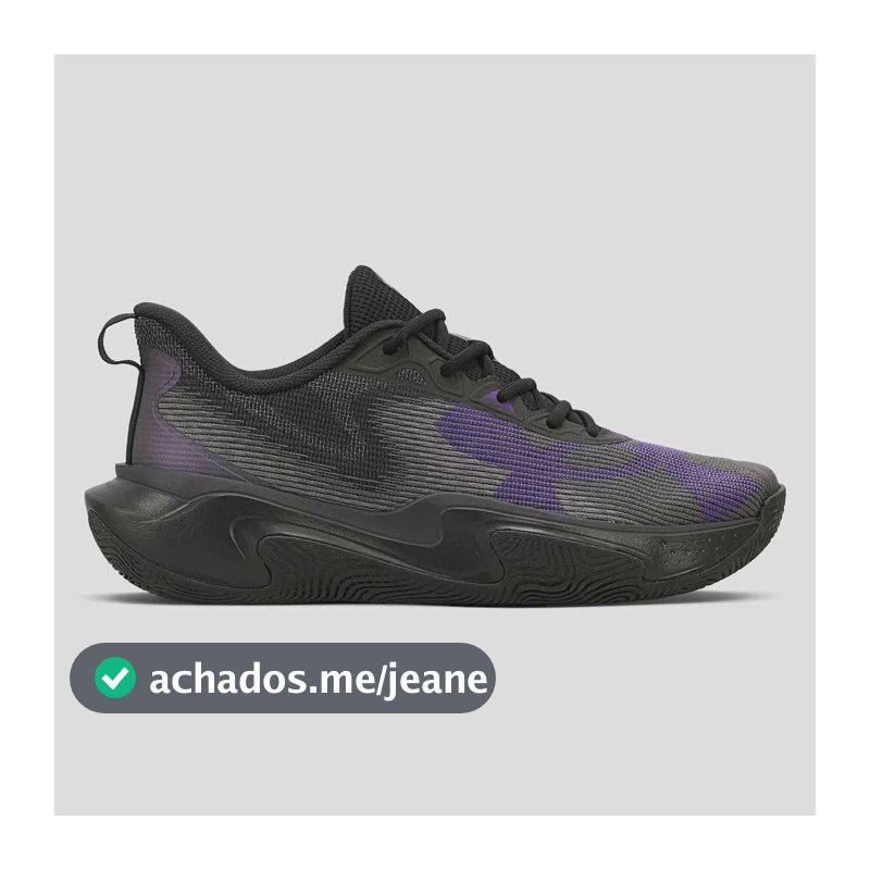 Tênis Masculino Layup Under Armour Preto Liso 43 Br