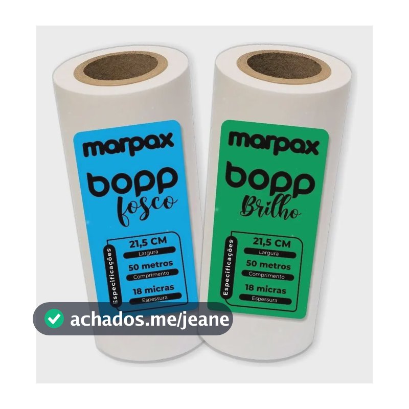 Kit Bopp Brilho + Fosco A4 21,5cm X 50m Marpax 02un