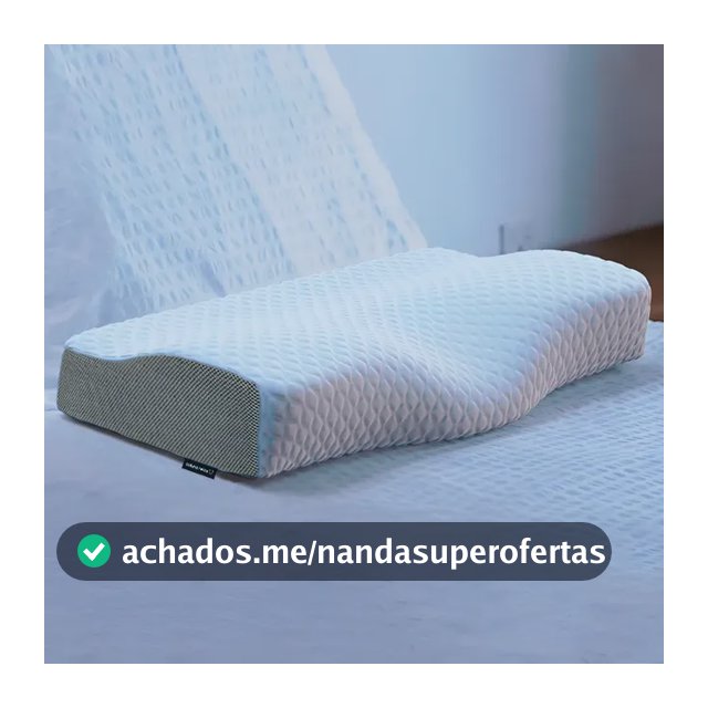 Travesseiro Cervical Nasa - Coluna Relax - Carvão Ativado Cor branco e cinza