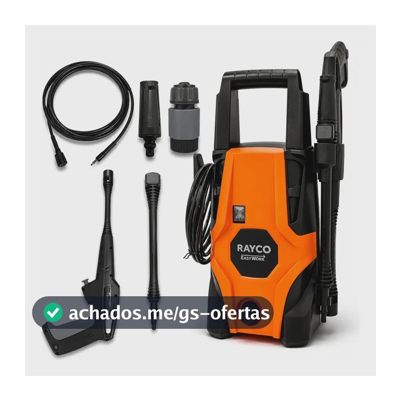 Lavadora de Alta Pressão Rayco Easywork 105 Bar 1.6kW 6.3l/min
