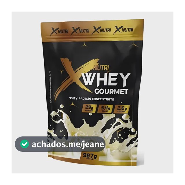 Whey Protein Gourmet Isolado Concentrado X-nutri 900g