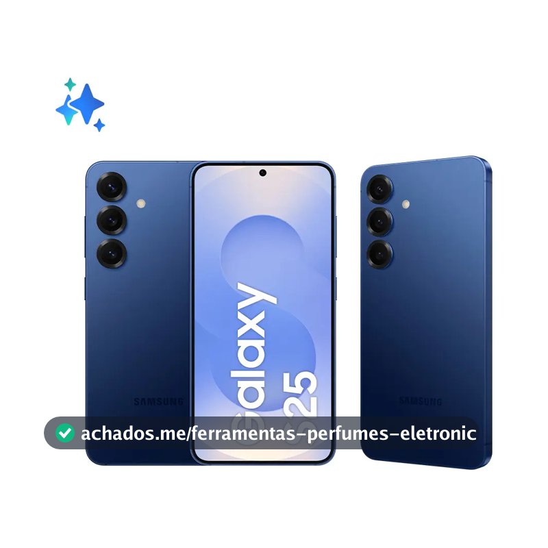 Samsung Galaxy S25 5G, 256GB, 12GB, Câmera Tripla - Azul marinho