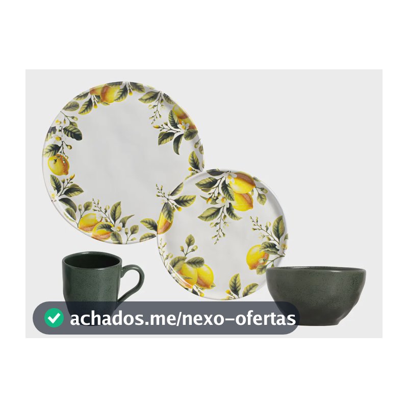 Aparelho de Jantar 16 Peças Limonata e Arauco Porto Brasil