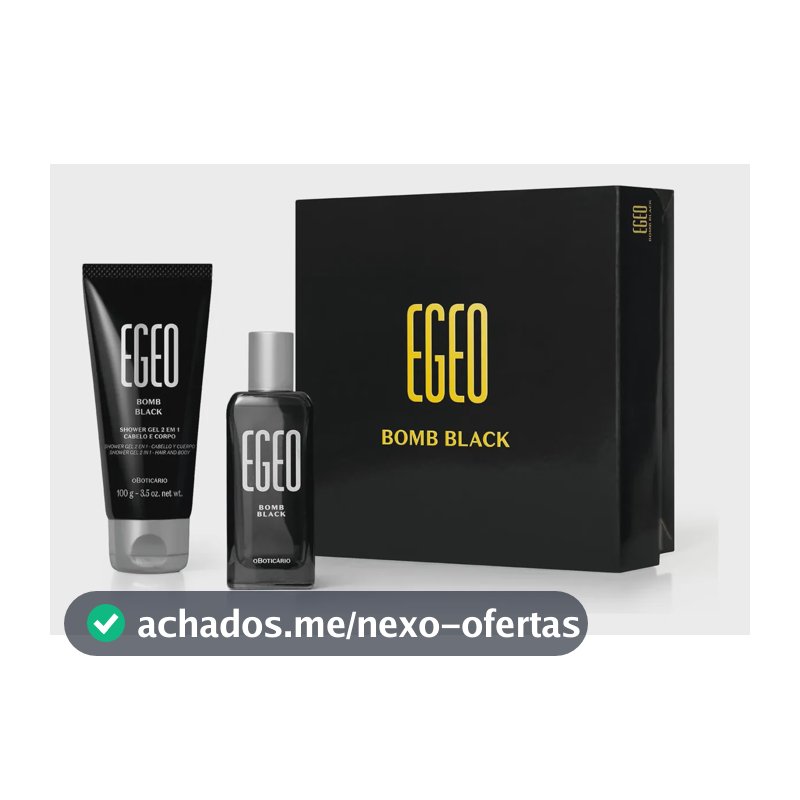 O Boticário Egeo Bomb Black Mini Kit 2 Itens