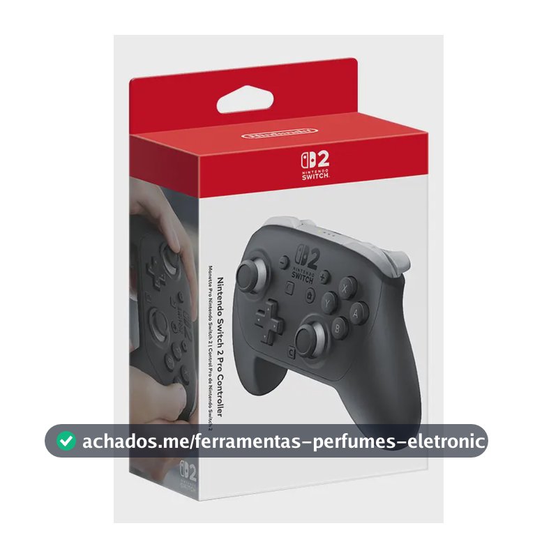 Controle Nintendo Switch 2 Pro Sem Fio Bluetooth com Vibração