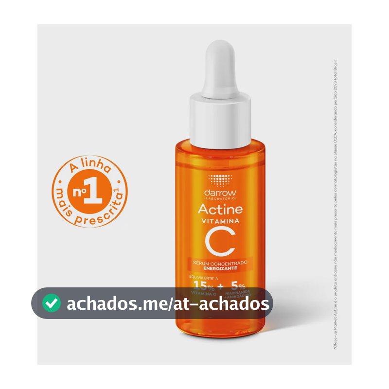 Sérum Concentrado Antioxidante Darrow Actine Controle de Oleosidade 30g