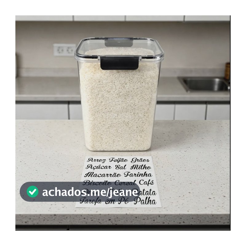 Pote Hermético Para Alimentos Mantimentos 4,2 Litros Transparente