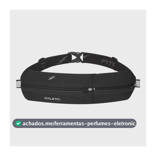 Pochete Corrida Fitletic Neoprene Preto Para Celular e Acessórios