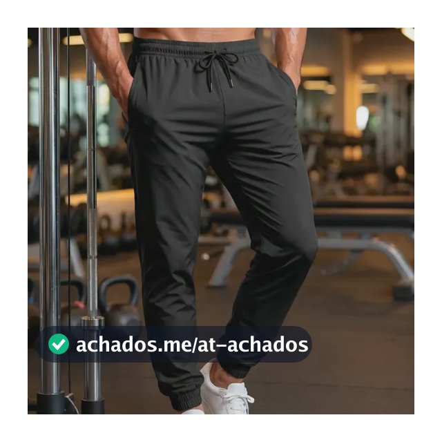 Calça Jogger Masculina Tactel Com Elastano Academia Treino