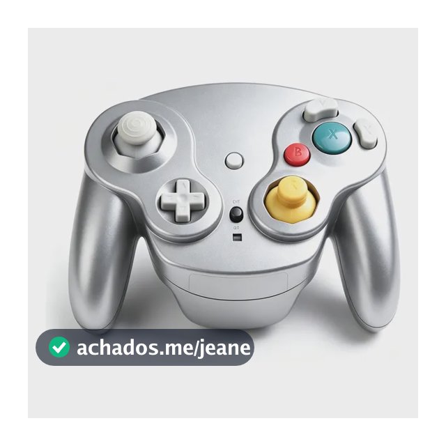 Gamepad Sem Fio 2.4g Para Gamecube Wii, Prata Prateado