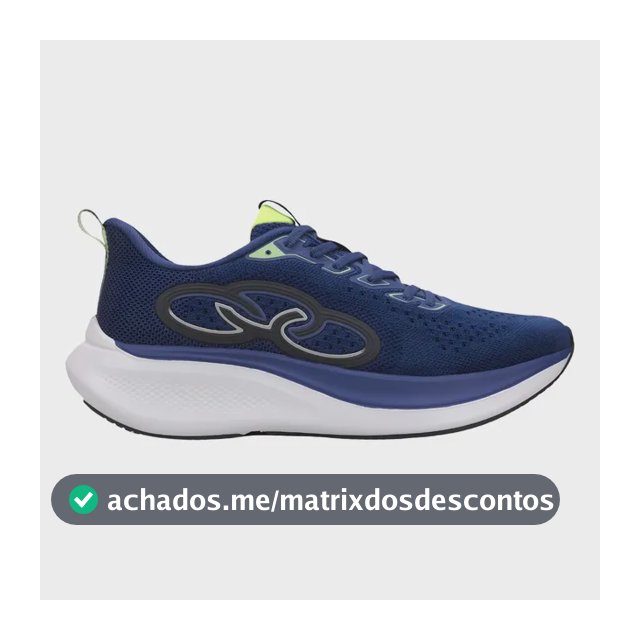 Tênis Masculino Corrida Caminhada Olympikus Voa 3 Azul Liso 40 Br