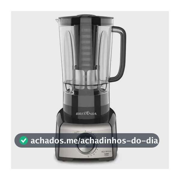 Liquidificador Blq1380p Pro Maxx 6 Inox 3l 1200w Britânia Cor Preto
