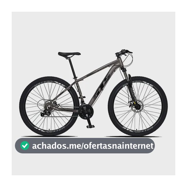 Bicicleta Aro 29 Gts Dexter 24 Marchas Freio A Disco Cor Grafite Com Preto Tamanho Do Quadro 21
