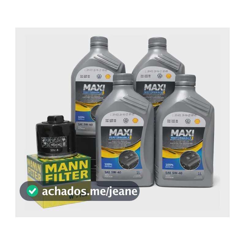 Kit Revisão Troca Óleo Vw 5w40 Gol Fox Saveiro Voyage Polo