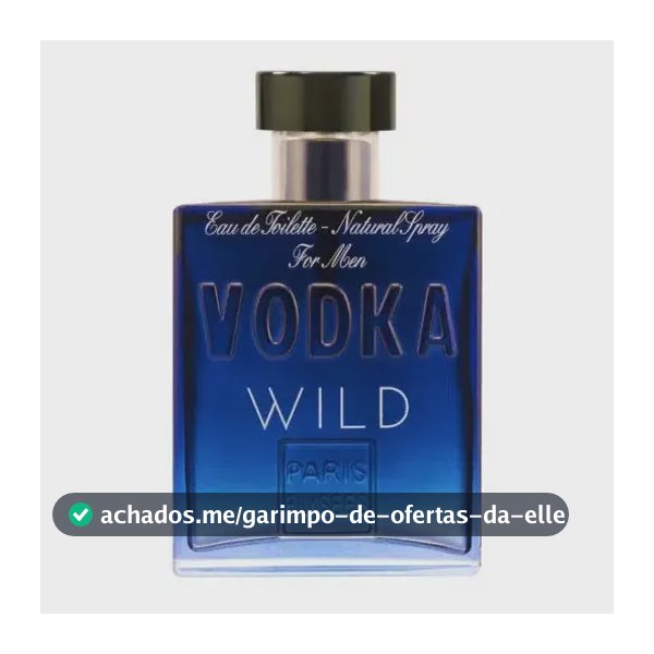 Perfume Vodka Wild Paris Elysees Masculino Intense 100ml