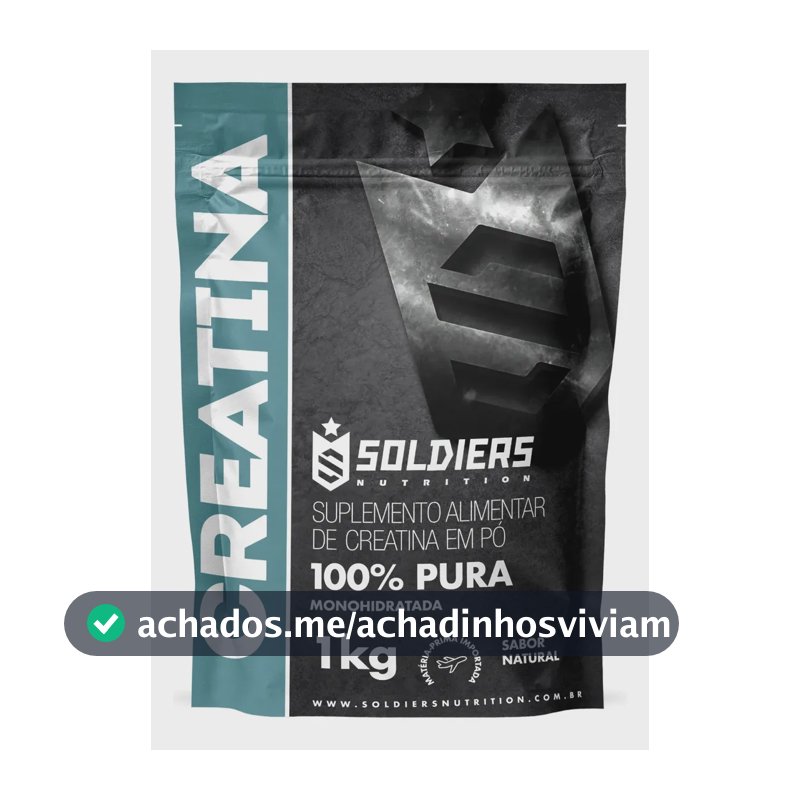 Creatina Soldiers Nutrition em pó Sem sabor x 1kg