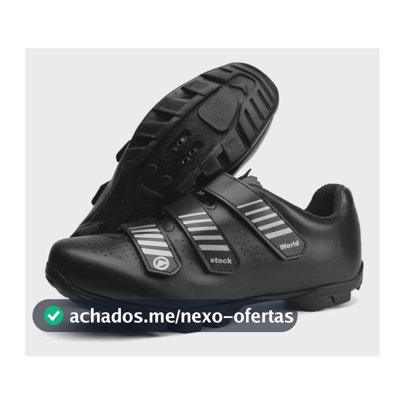 Sapatilha Ciclismo Mtb Compativel Com Clip Bike Indoor  Preto 42 Br