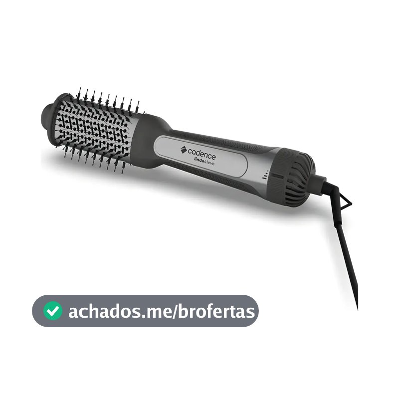 Escova Secadora Cadence Linda & Leve 4 em 1 Preto ESC720