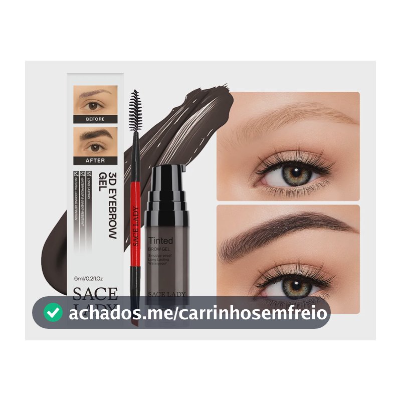 Sace Lady Gel Sobrancelha Prova D'água Cobre Fios Brancos 03