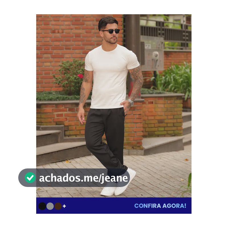 Calça Alfaiataria Masculina Casual Social Esporte Fino Elast Preto Gg (42-44)