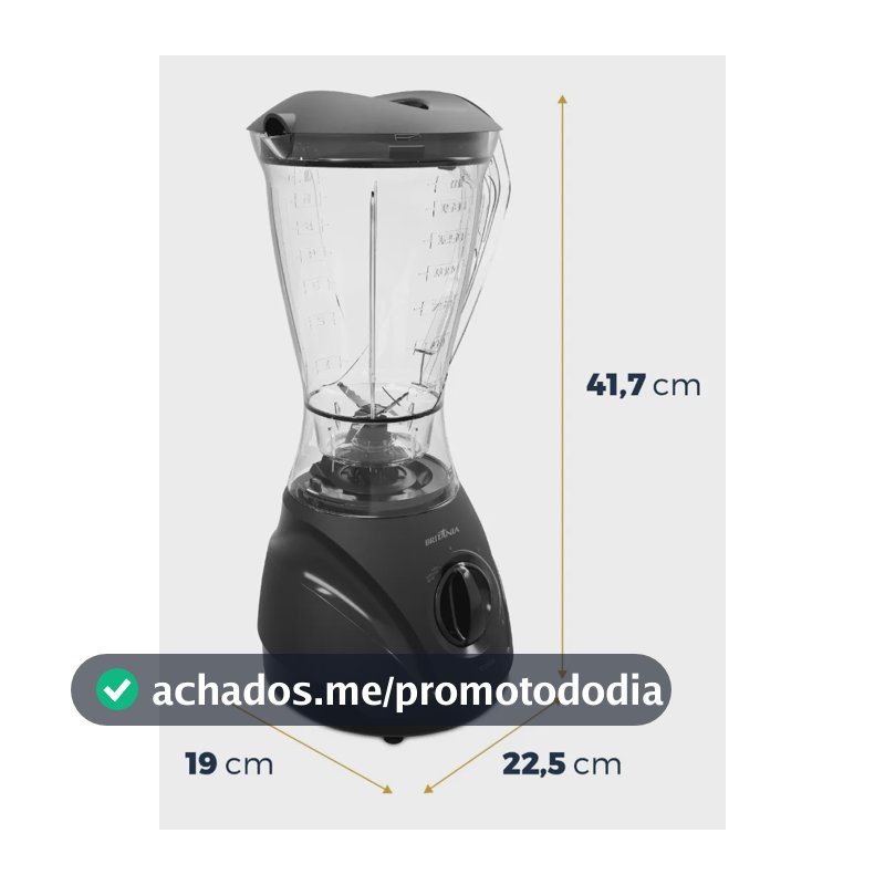 Liquidificador Britânia Corrente Doméstica Blq900a Preto 127v