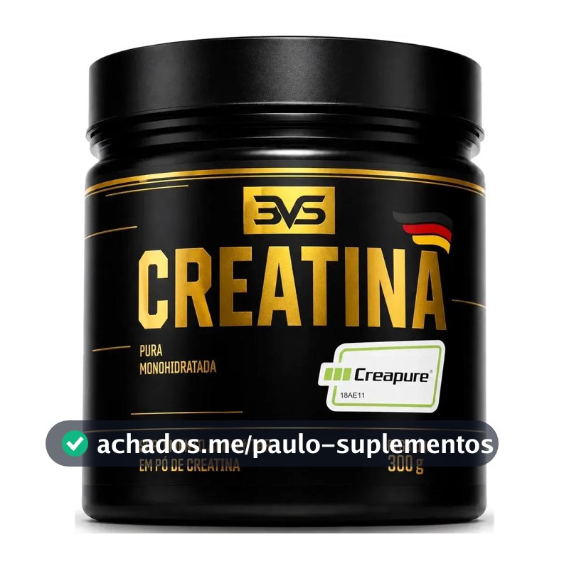 Creatina Creapure 300g - 100% Pura com Matéria-prima Alemã - 3VS NUTRITION