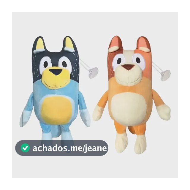 Kit 2 Pelúcias Bluey E Bingo Ou Bandit E Chilli Escolha