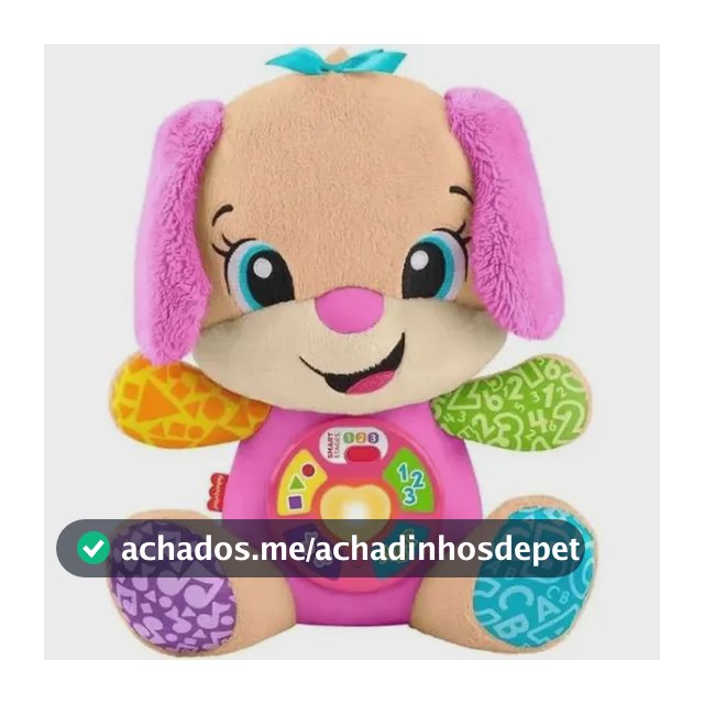 Fisher-price - Pelúcia Irmã Do Cachorrinho - Mattel Jfd30 Cor Rosa